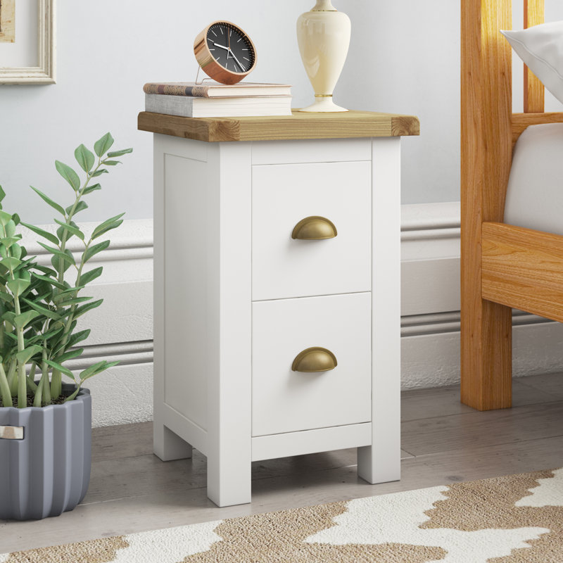 Brambly Cottage 2 Drawer Bedside Table & Reviews Wayfair.co.uk